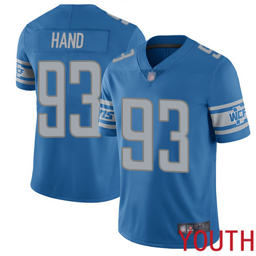 Detroit Lions Limited Blue Youth Dahawn Hand Home Jersey NFL Football 93 Vapor Untouchable